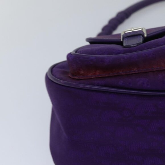 Christian Dior Purple Trotter Canvas Shoulder Bag - Picture 7 of 16